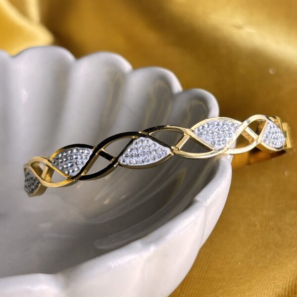 Emerald Clover Bangle - Pair of 2