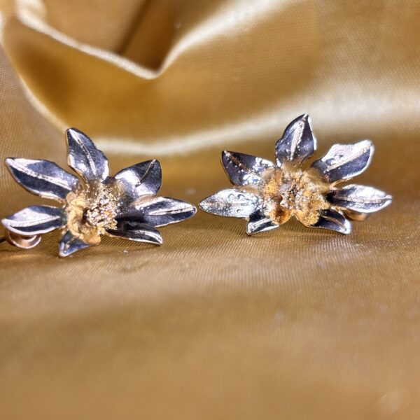 Silvered Bloom Studs