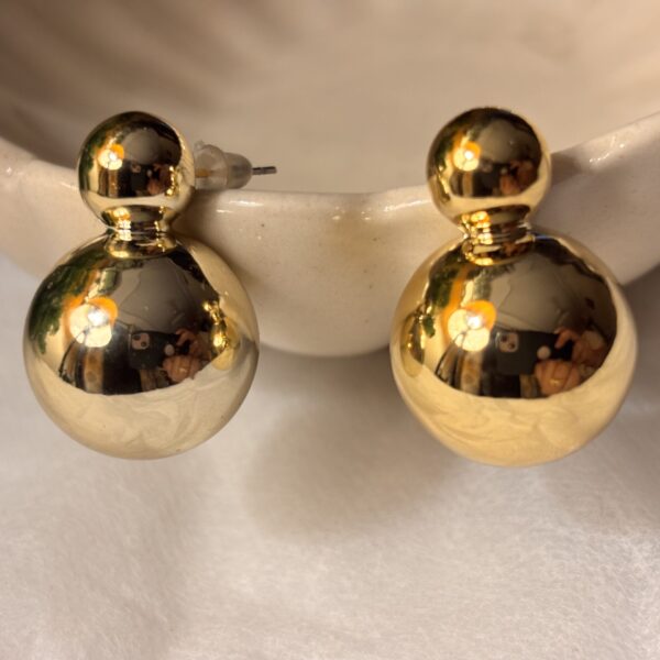 Gold Bauble Earrings