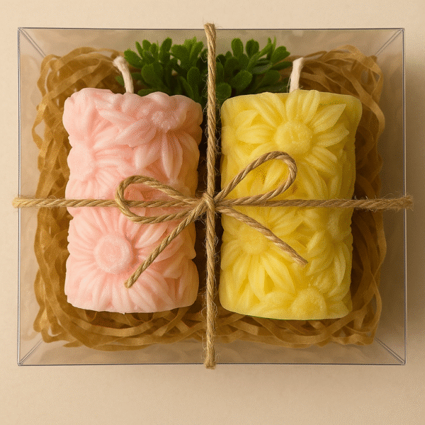 Sunflower Designed Scented Soy Wax Candle